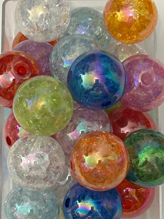 20mm Crackle Bead (9ct)