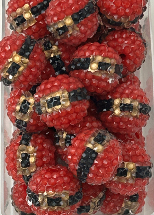 20mm Christmas Belt Rhinestone Bead (9ct)