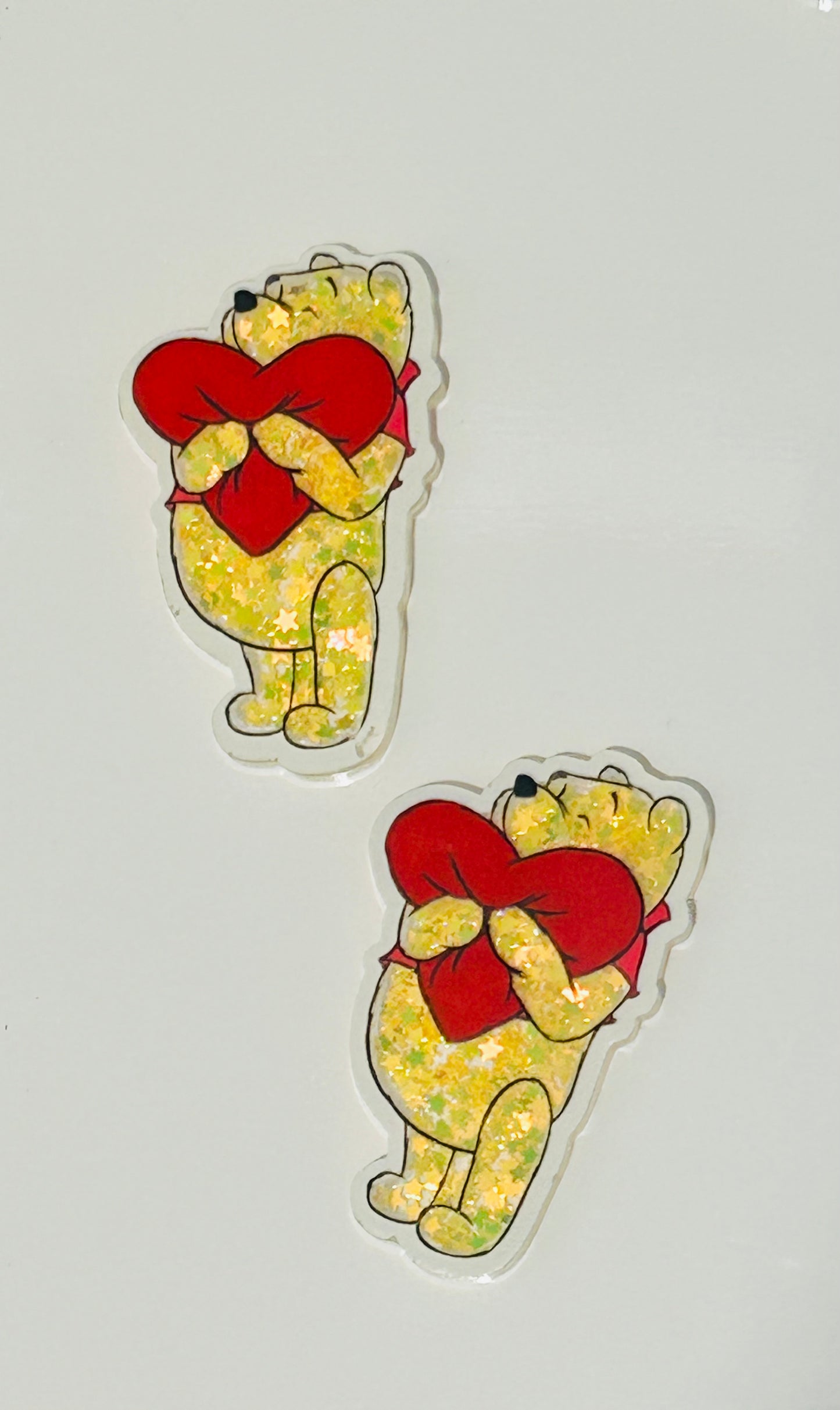 Heart Pooh Acrylic Shaker