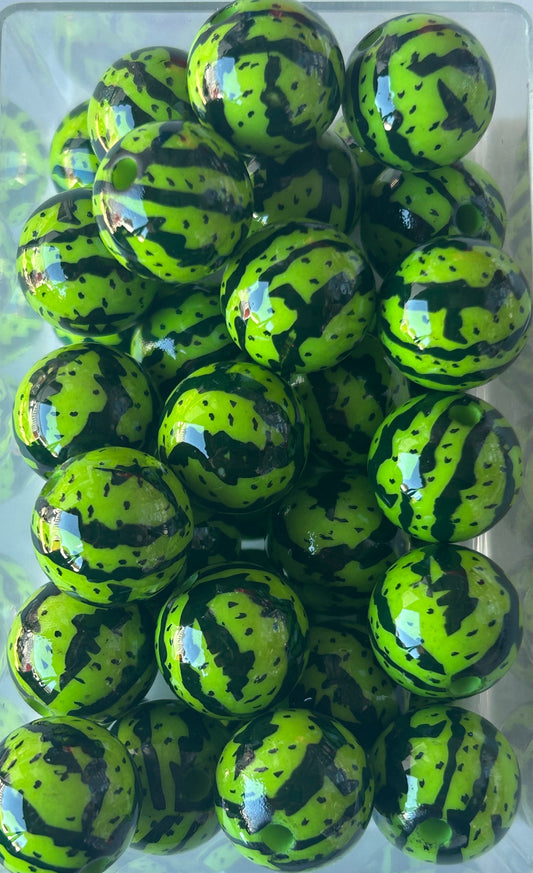 Watermelon Acrylic Bead 20mm (9ct)