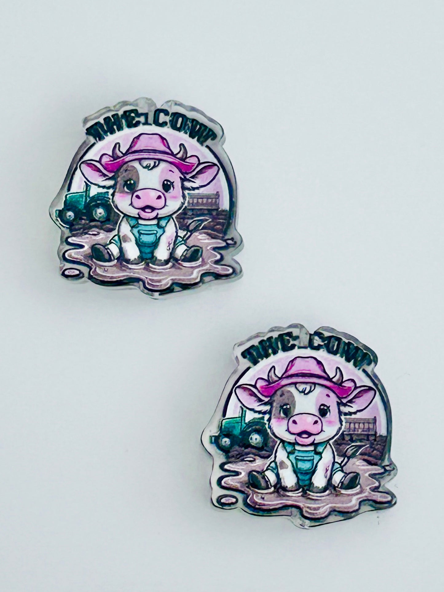 The Cow Acrylic Focal/Bead (5ct)