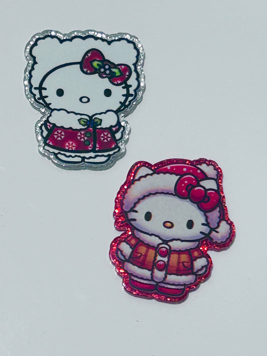 Christmas Kitty Acrylic Set (2ct)