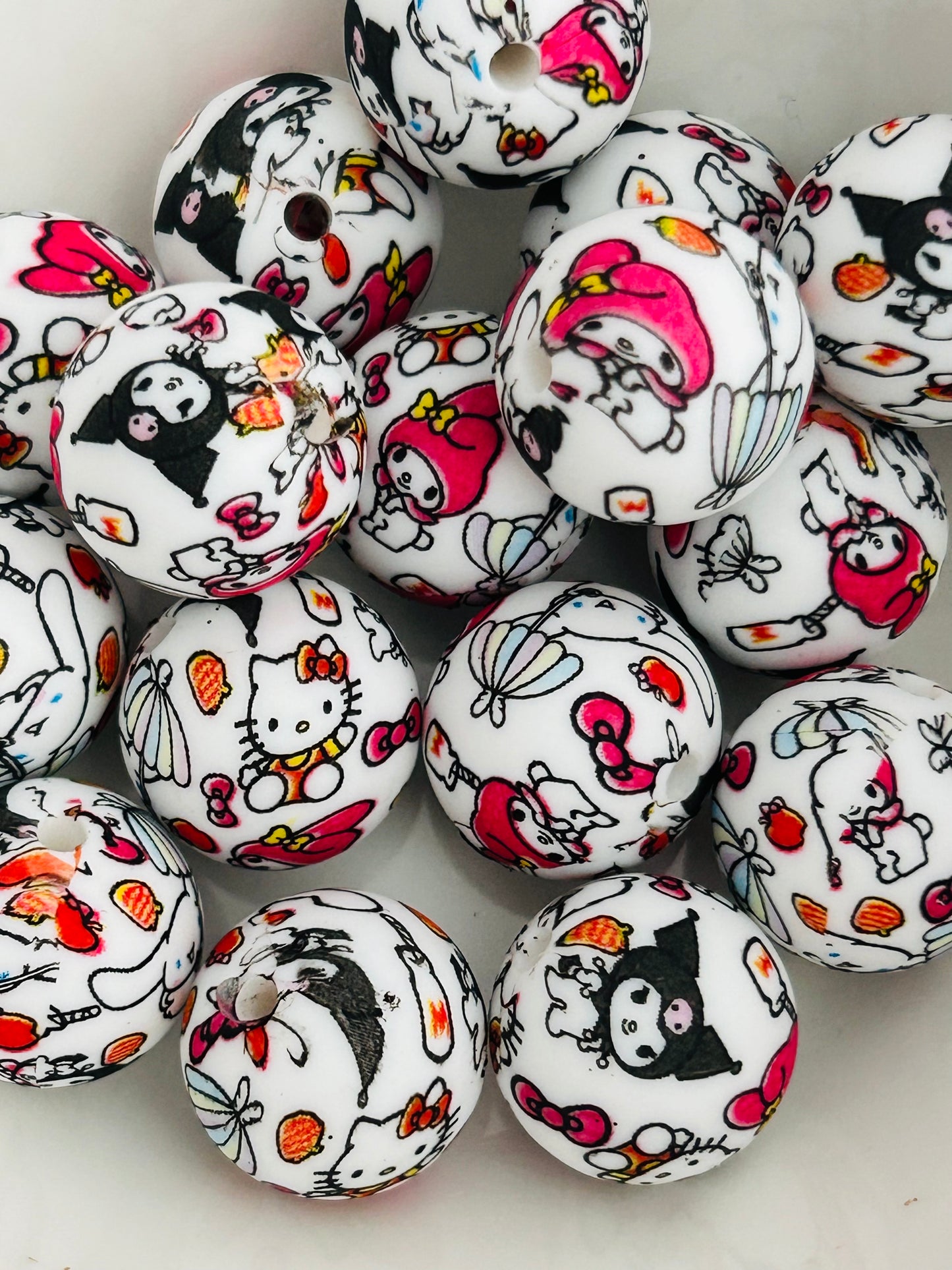 San-rio Acrylic Bead Mix (12ct)