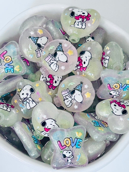 Snoopy Bead Mix (15ct)