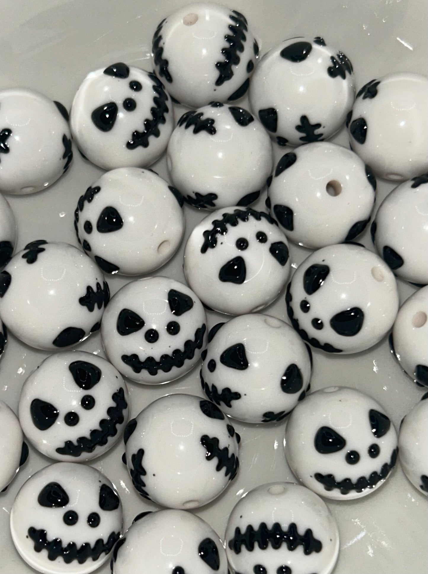 Halloween Jack Acrylic Beads (25ct)