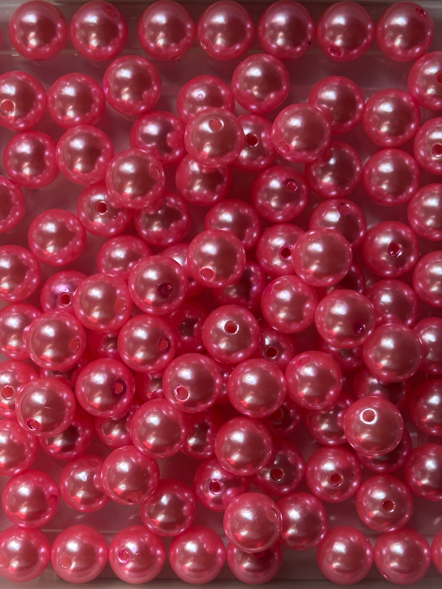 Hot Pink 14mm Acrylic Bead