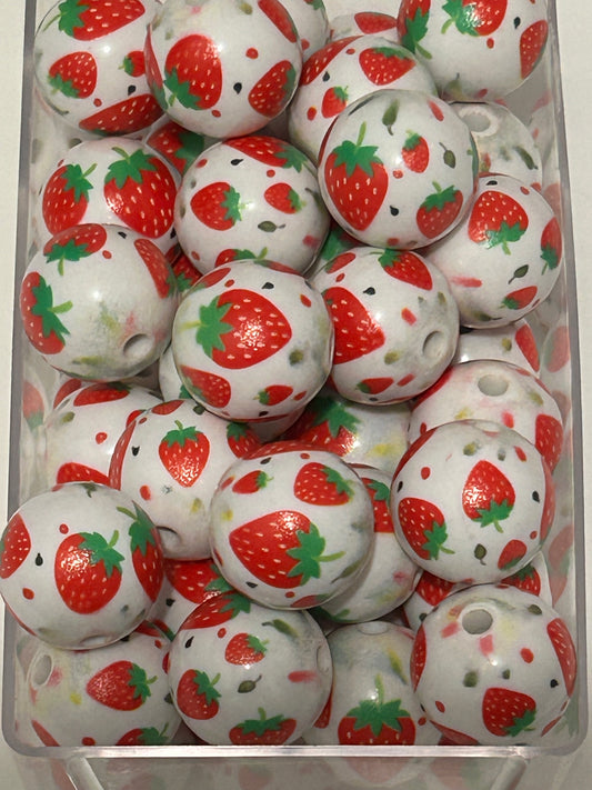 16mm Strawberry bead (12ct)